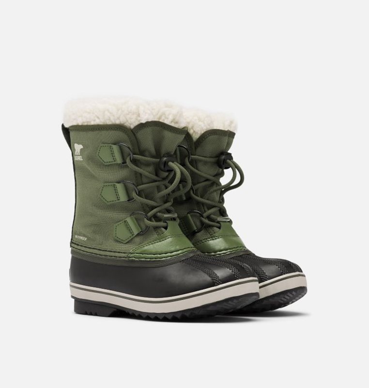 Botas Nieve Sorel Niños - Youth Yoot Pac™ Nylon Verde/Negras - 91487-VXKY